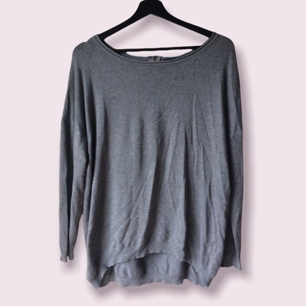 Gray Crewneck Light Sweater